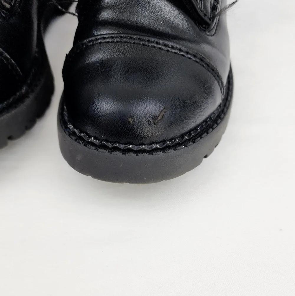 Nine West  Black Faux Fur Upper Chain Detail Boots